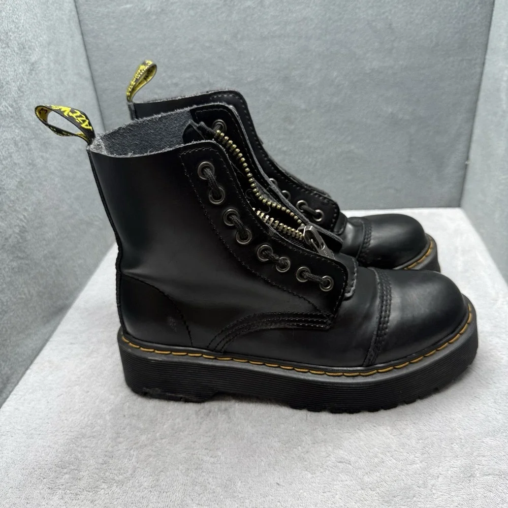 Dr. Martens Sinclair Black Leather Platform Boots 11822002 Women's 9 / EU 40